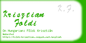 krisztian foldi business card