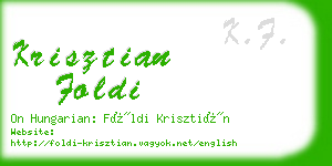 krisztian foldi business card